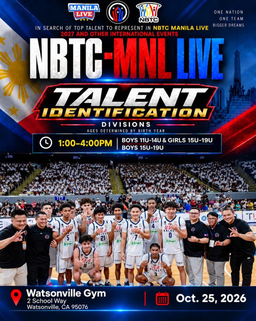 Fil-Am Nation Select event Talent Identification Central Coast